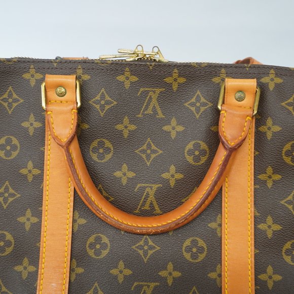 Auth Louis Vuitton Monogram Keepol 60 M41422 Men,Women,Unisex Boston Bag,Handbag - Picture 7 of 13